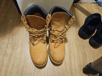 Timberland Men's 6-Inch Premium Waterproof Boots - Wheat Leather - Size 8.5 M (Style 10061)