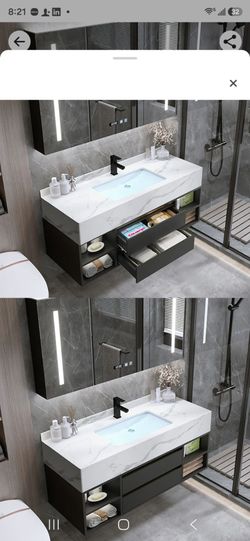 New 39.4" floating vanity - Wayfair