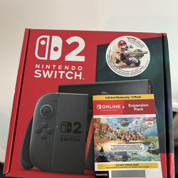 Nintendo Switch 2  Mario Kart Bundle + 12 Month Switch Online