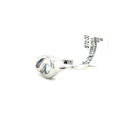 925 Sterling Silver Gemstone Ring Blue Topaz & Amethyst 4.10grams Size 7 154032 8