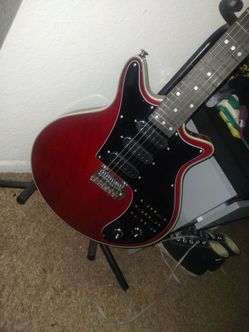 Red guitar - brand new