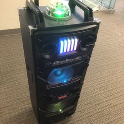 4,000 Watt Rechargeable Bluetooth Speaker/aux/fm/USB And SD Port/microphone For Karaoke/brand New!!