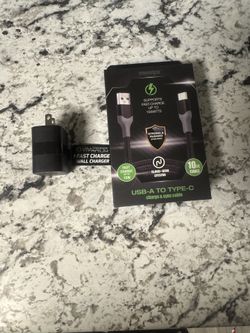 SUPPORTS FAST-CHARGE UP TO 15WATTS Fast charger for android 10ft new in box