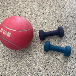 Medicine Ball And Workout Weights 