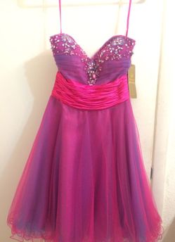 PINK AND PURPLE short dress