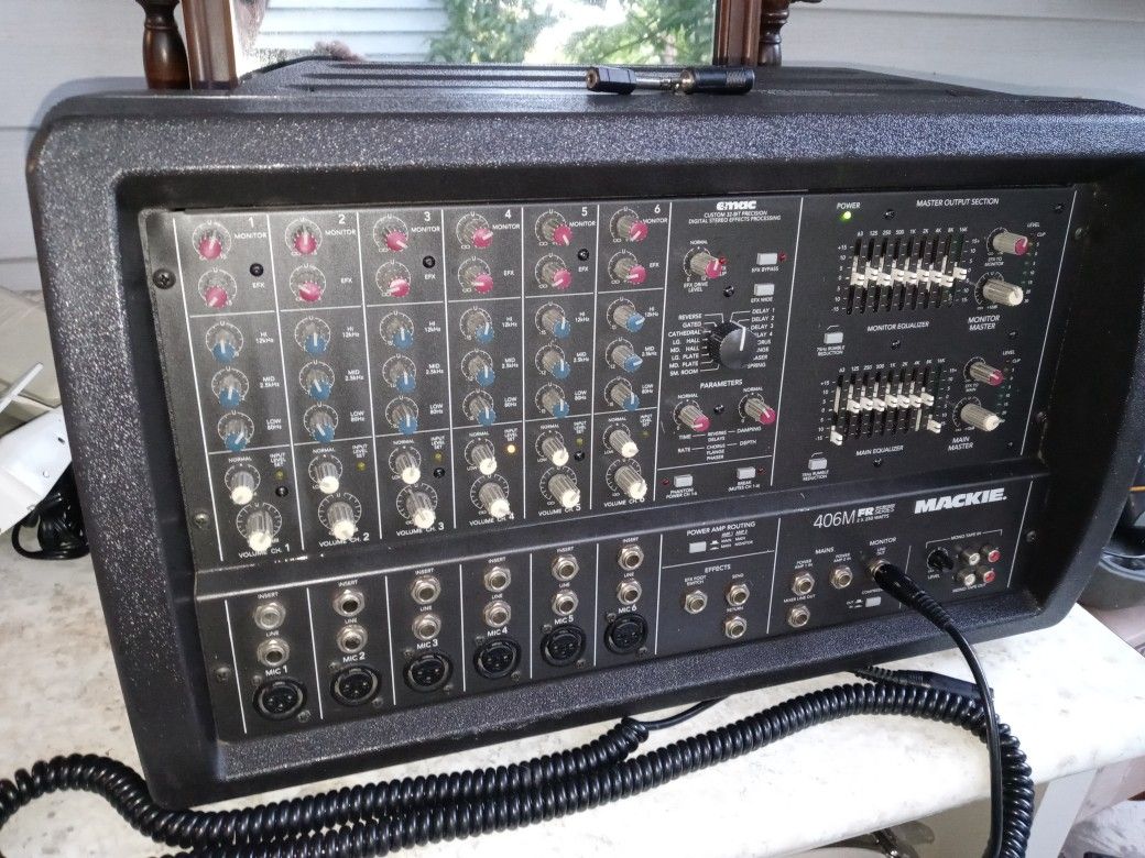 Mackie 406M FR Fast Revocery Series 2x 250 Watts 6-Channel Powered PA Mixer