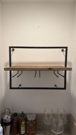 Pottery barn bar shelf