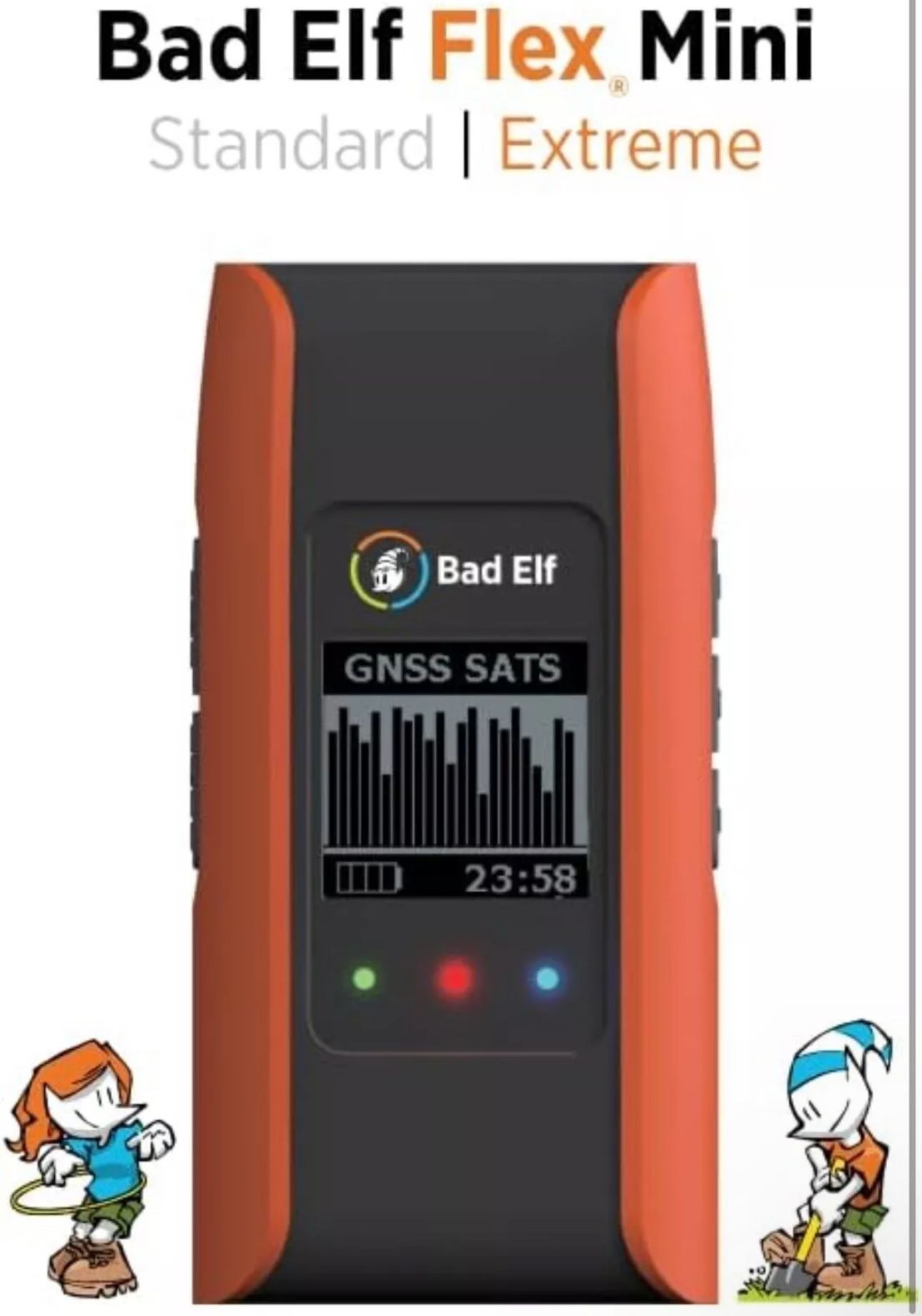Bad Elf Flex® Mini Standard GNSS Receiver (Gps/Glonass/Galileo/Beidou), Small, O