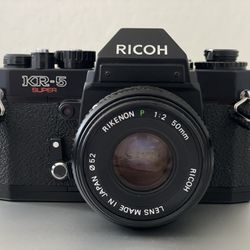 Ricoh KR-5 Super With 50mm F/2 Lens