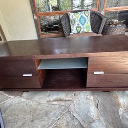 Heavy, Solid Wood Media Console 