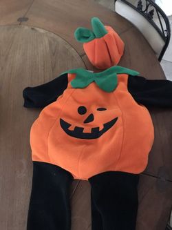 Miniwear pumpkin Halloween costume 12mo
