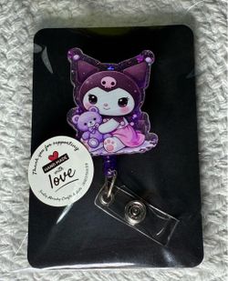 Kuromi Badge Reel