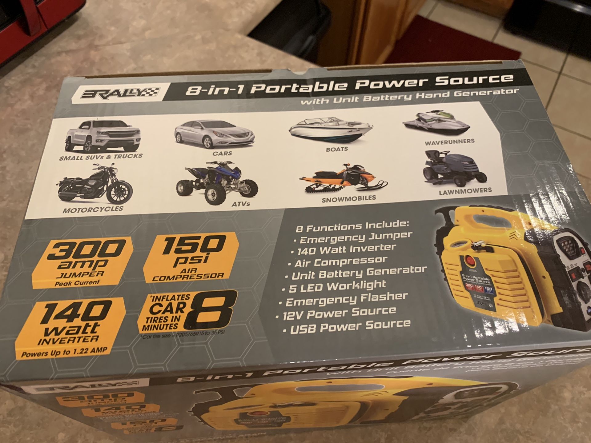 Rally. Portable 8 in 1 power source for Sale in Phoenix, AZ OfferUp