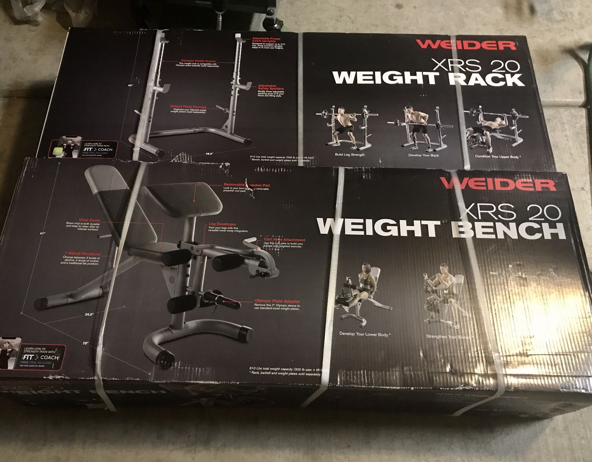 Olympic Weider XRS 20 Weight Bench and Squat Rack! New! Located in East Mesa near Signalbutte and Elliot