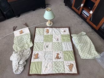 Classic Winnie the Pooh Nursing Crib Bedding Set Baby