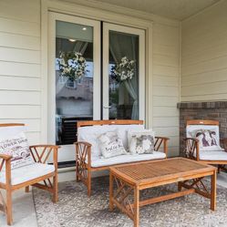 Safavieh 4-Piece Outdoor Furniture Set + Rug – $150 (Must Go)