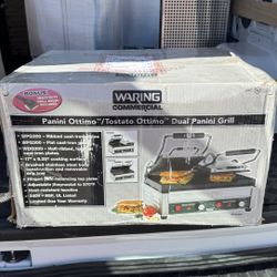 Waring Commercial Double Panini Press – New in Box