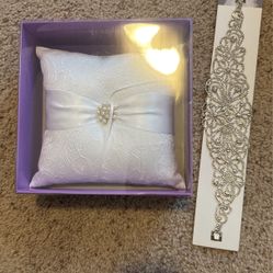 Rings Pillow And Wedding Belt 