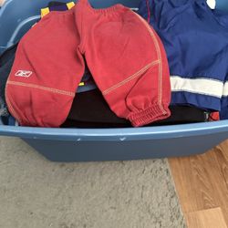 Box Of Kids Clothes 