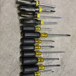 Stanley Quality 12 Piece Vinyl Grip Screwdriver Set 