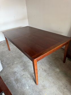 Dark Wood Rectangular Dining Table from Pottery Barn