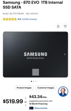 1TB SSD Sata (Samsung 870 QVO)