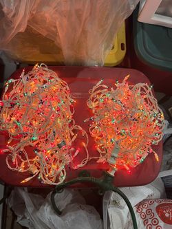 2 Strings of Multicolored Icicle Lights 
