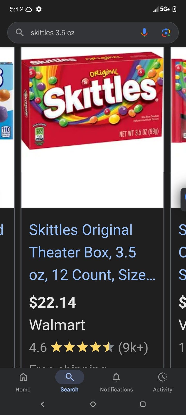 Bulk/Theater Size Candy Today Only