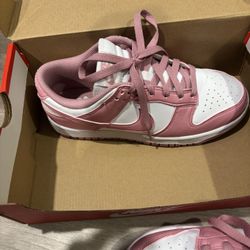 Pink And White Dunks 