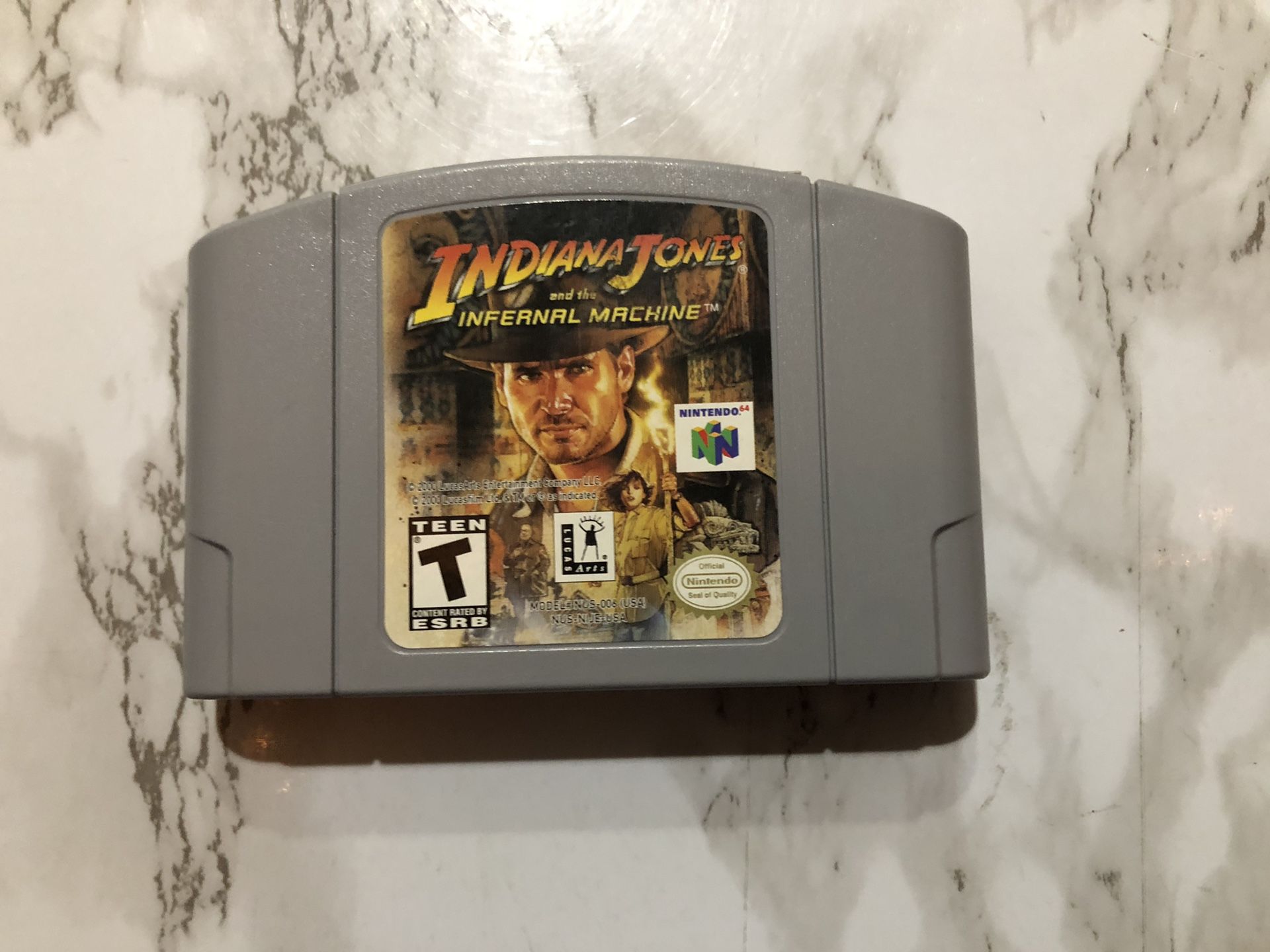 Rare Nintendo 64 N64 Game Indiana Jones and the Infernal Machine