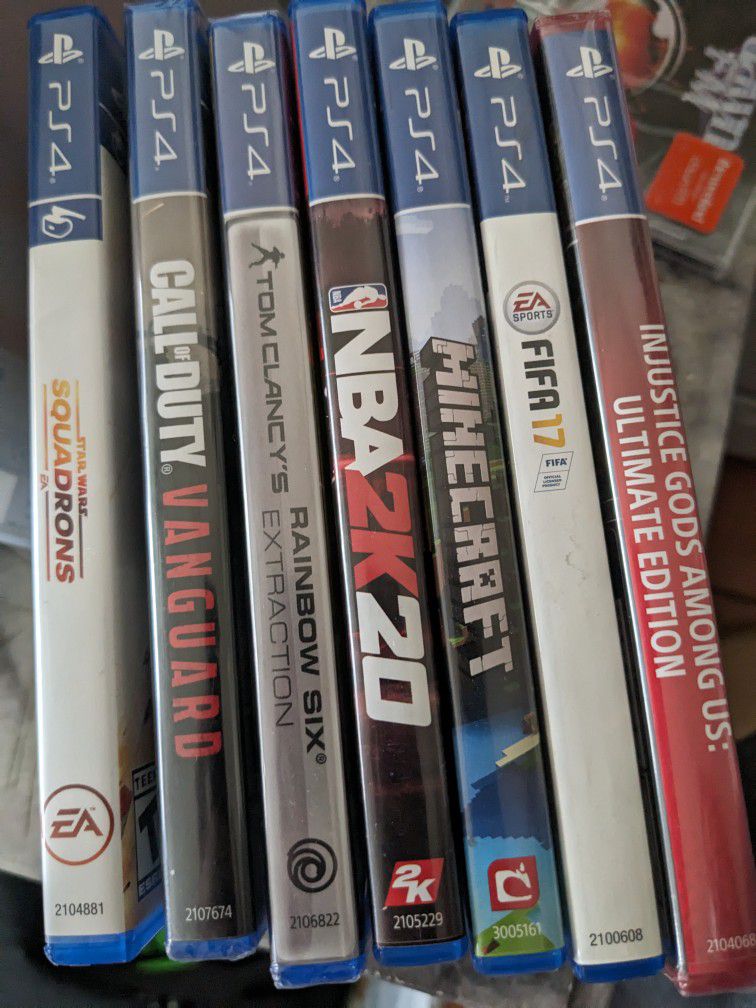 PS4 Games 7 Games Some New
