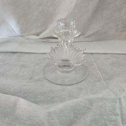 Crystal Candle Holder Antique 