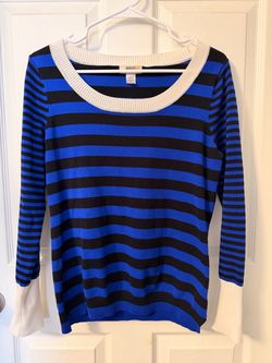 Striped Knit Sweater- XL