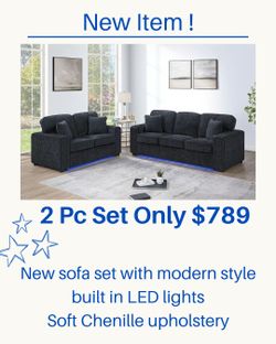 Brand new sofa and loveseat set !