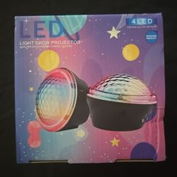 LED Light Show Projector - Twinkling Star, 4 Pattern