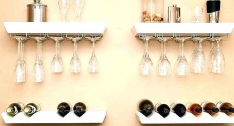 Pottery Barn Wine & Glass Shelves