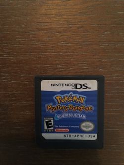 Nintendo ds Pokémon mystery dungeon blue rescue team