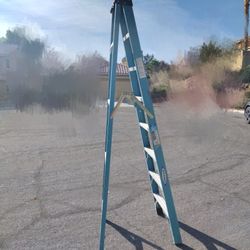 Werner 8 ft. H Fiberglass Step Ladder Type I 250 lb. capacity