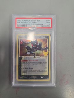 2021 Pokemon Swsh Black Star Promo #144 Greninja-Gold Star Celebrations https://offerup.com/redirect/?o=RWx0LlRybnIuQm94 PSA 9