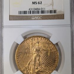 NGC Certified $20 Gold Coin 