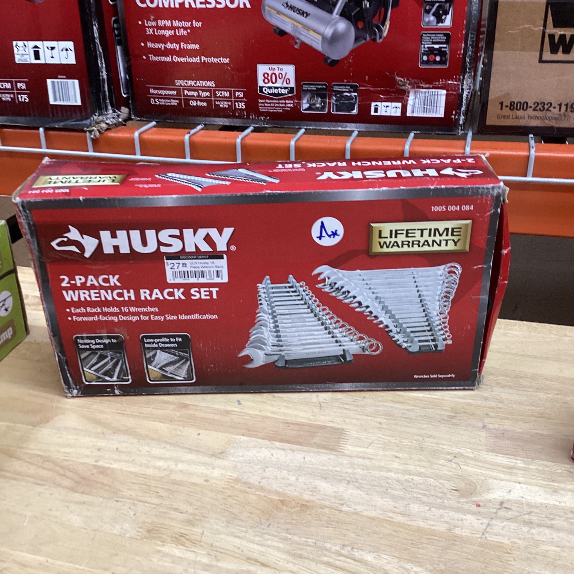 ULN  Husky 16-Piece Wrench Rack (2-Pack)