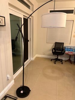 Modern cantilever floor lamp, preowned
