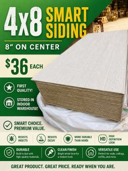 Smart siding 4x8 sheets