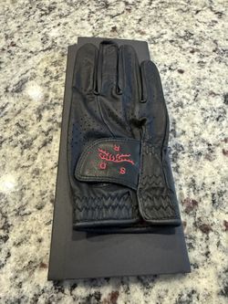 Sunday Red Black Golf Glove Size M Right Hand