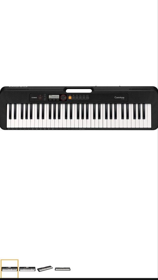 
Casio CT-S200 61-Key Digital Piano Style Portable Keyboard with 48 Note Polyphony and 400 Tones, Black (Ope