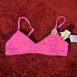 brand new pink small bathing suit top