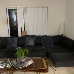 Dark Blue Sofa & Sectional  Like New