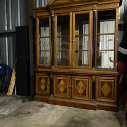 Chinero Dos Piezas Madera Sólida