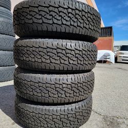 265 70 17 BF GOODRICH ALL TERRAIN TIRES 100%TREAD TACOMA 4RUNNER TUNDRA SILVERADO SUBURBAN TAHOE SIERRA DENALI 