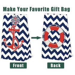24 Pack Nautical Goodie Bags